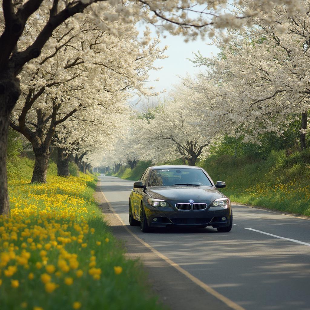 Car on Spring Road