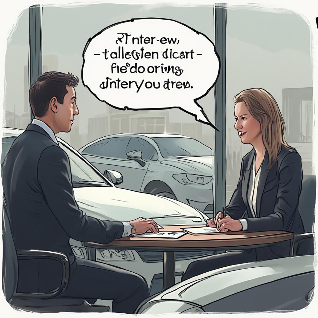 Car Salesman Addressing Customer Concerns