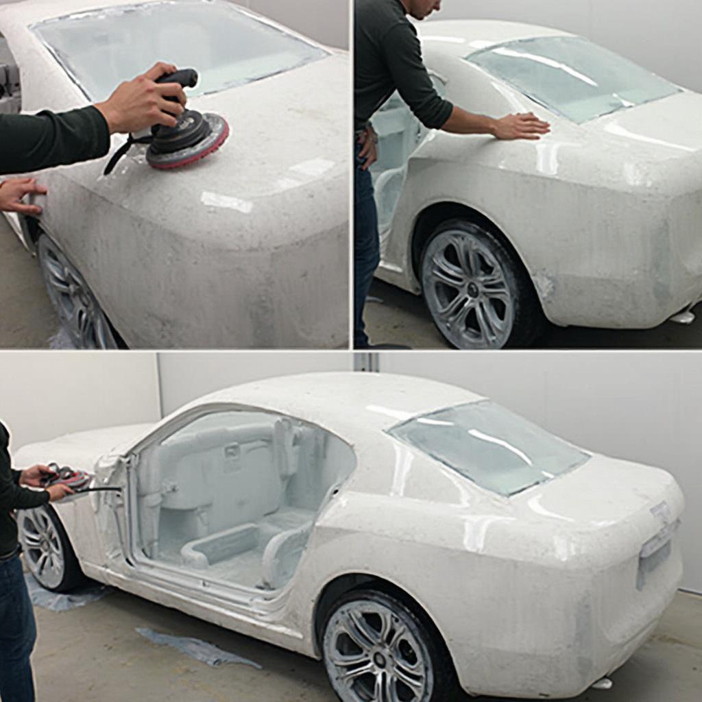 Car Surface Preparation: Sanding and Cleaning