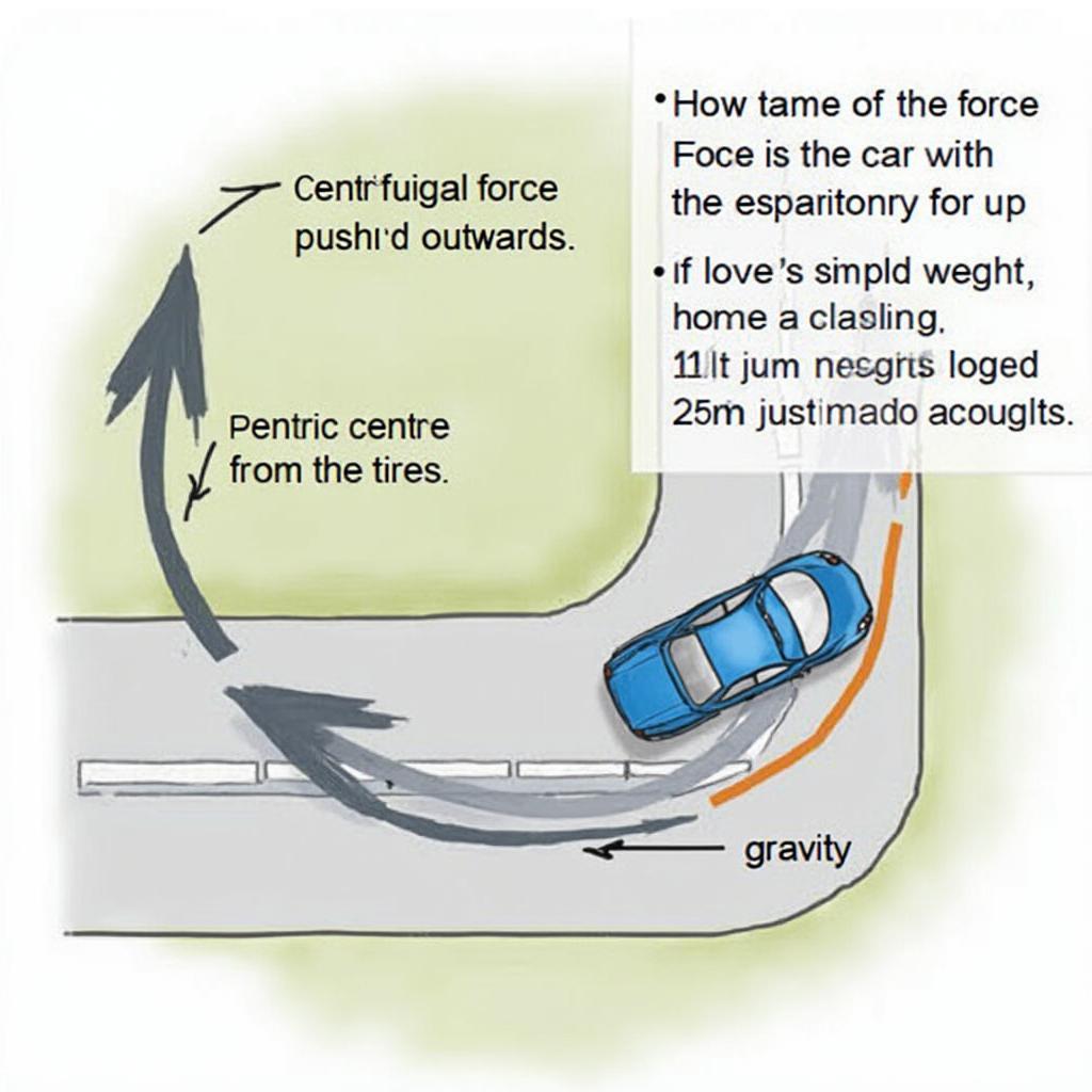 Car Tipping on a Curve: Physics in Action