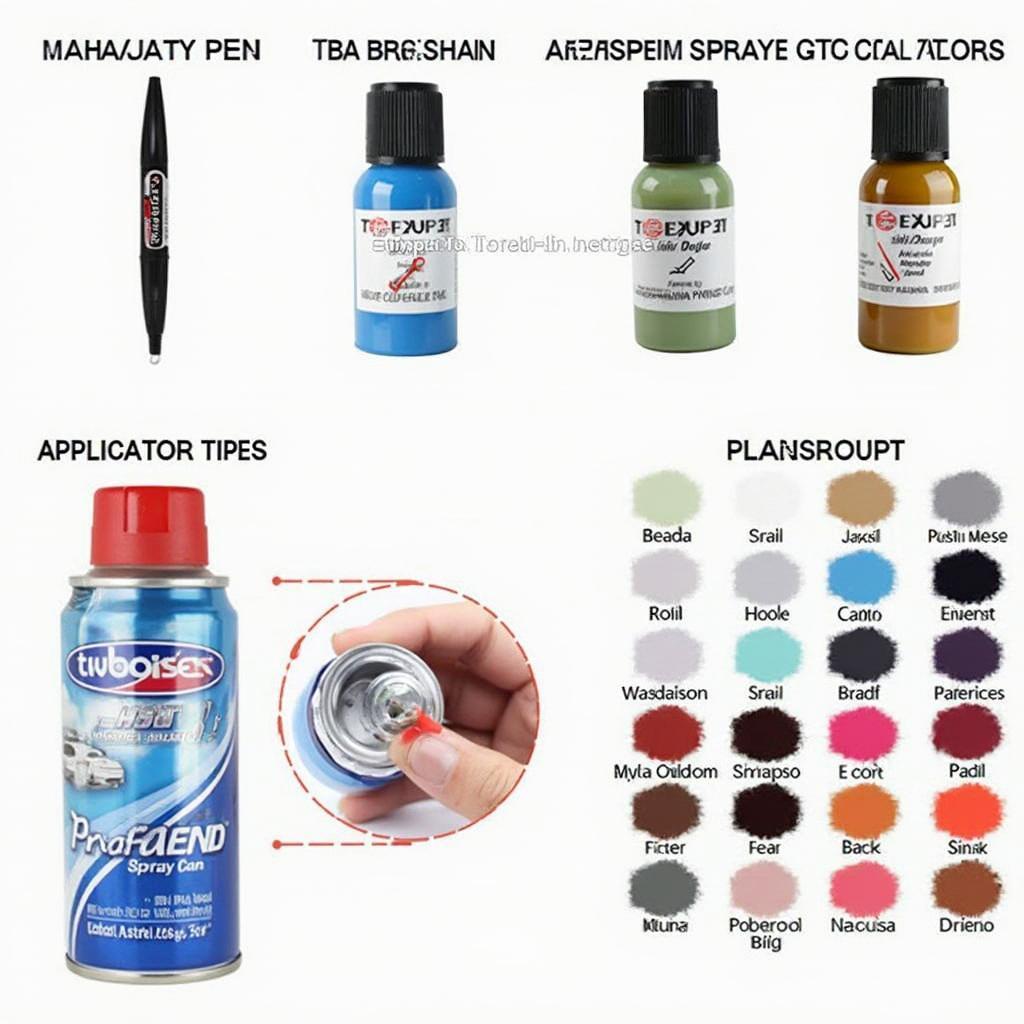 Different Car Touch Up Paint Types: Pens, Bottles, and Aerosols