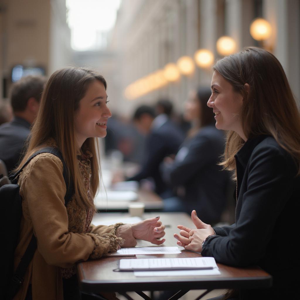 Engaging with Recruiters at a Career Fair