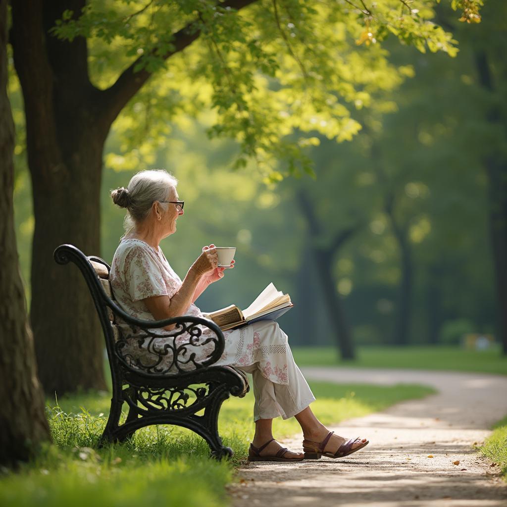 Caregiver Taking a Break