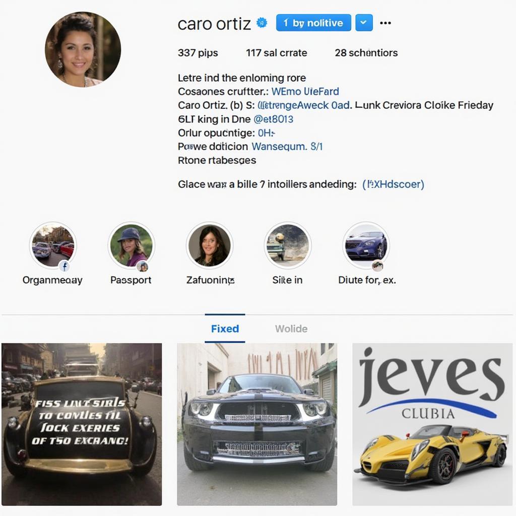 Caro Ortiz Instagram Profile Screenshot