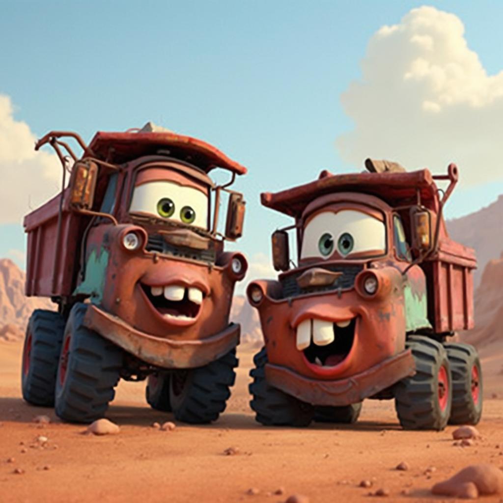 Mater and the Dump Truck in Cars 2