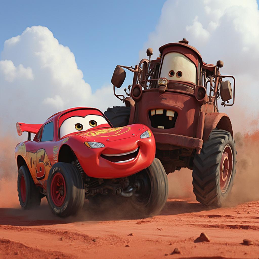 Cars Movie Tractor Tipping Scene