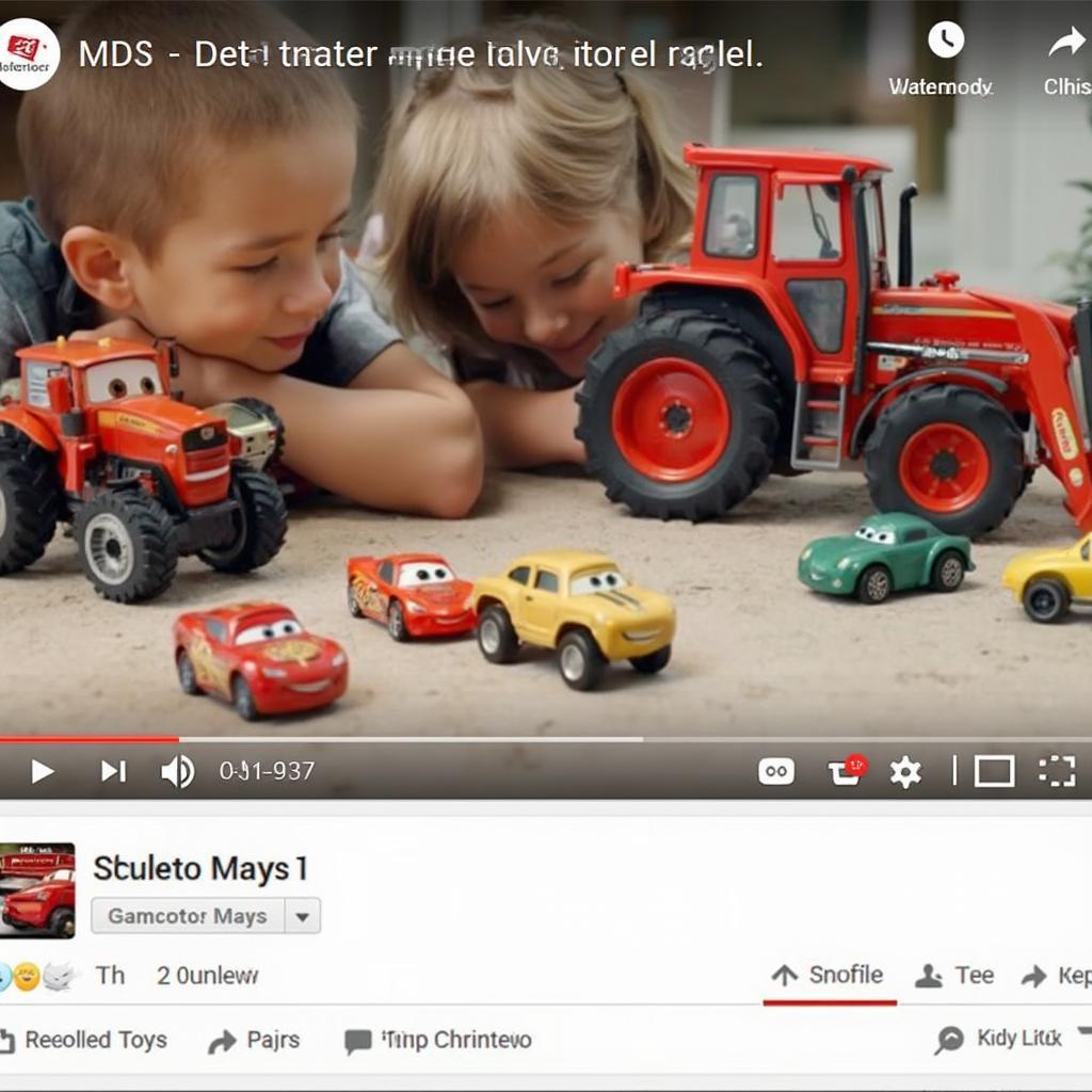 Cars Tractor Tipping Toys on YouTube