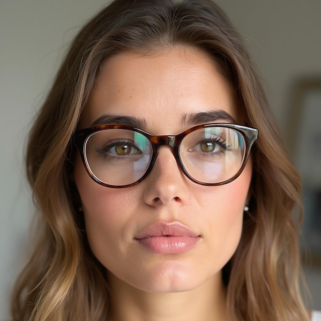 Cat-Eye Frames for Diamond Face Shape