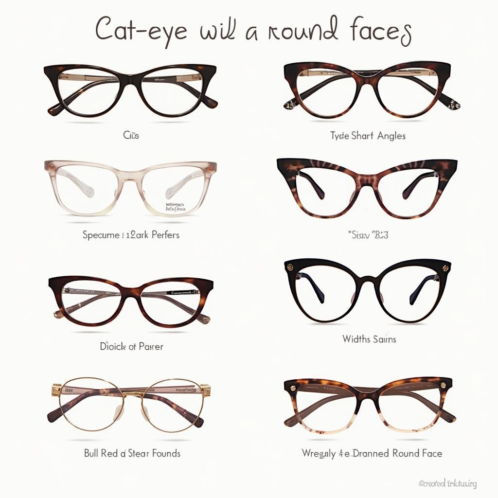 Cat-Eye Glasses for Round Faces