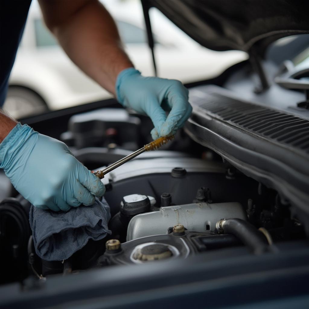 Checking Car Fluids