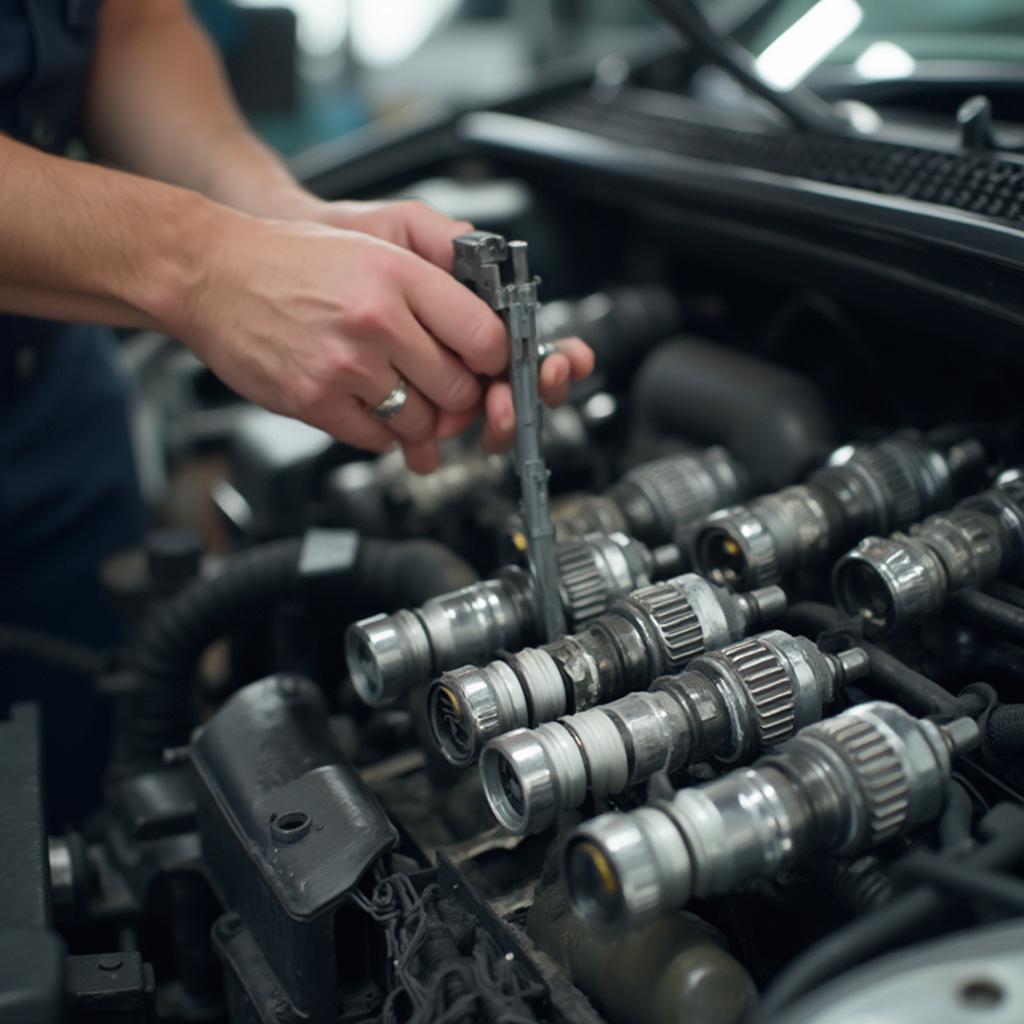 Checking Car Spark Plugs for Wear and Tear