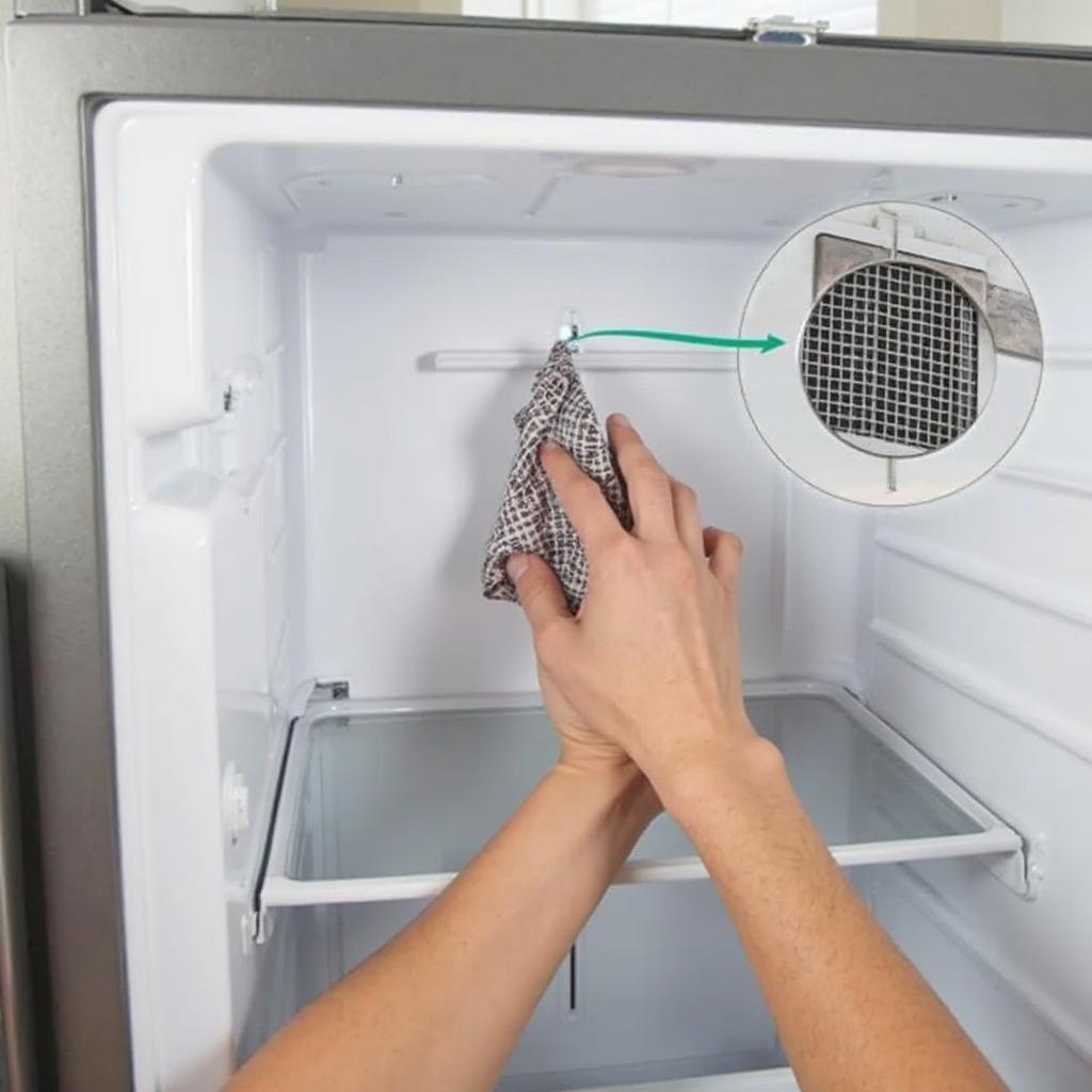 Inspecting Fridge Condenser Coils