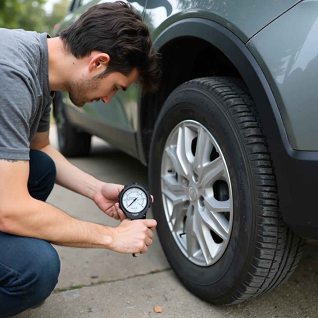 Checking Tire Pressure Regularly