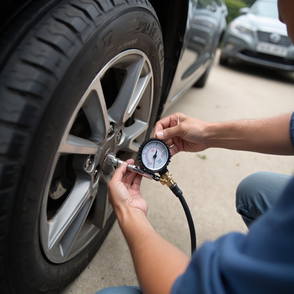 Checking Tire Pressure Regularly