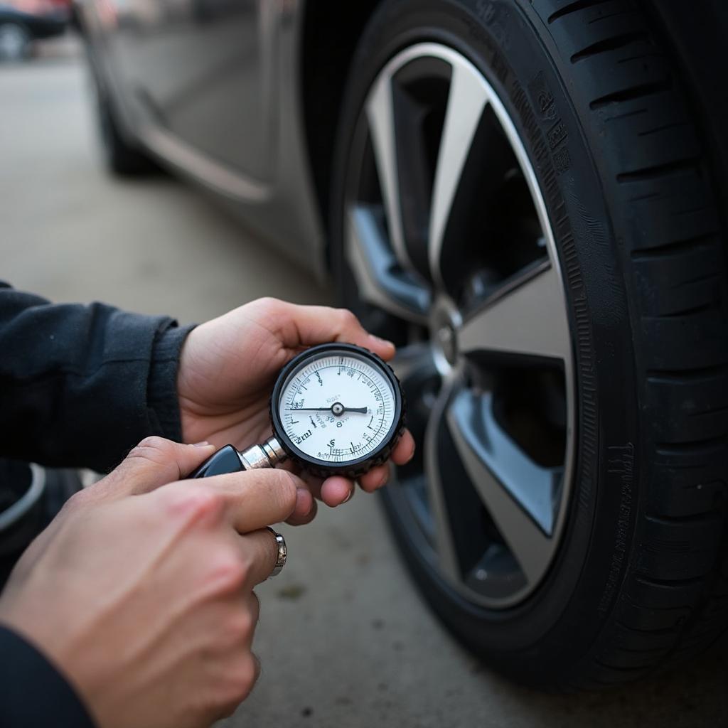 Checking Tire Pressure Regularly