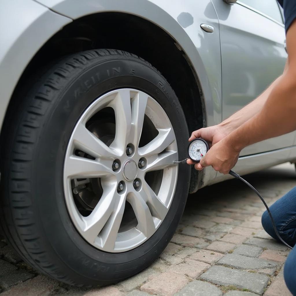 Checking Tire Pressure Before Driving