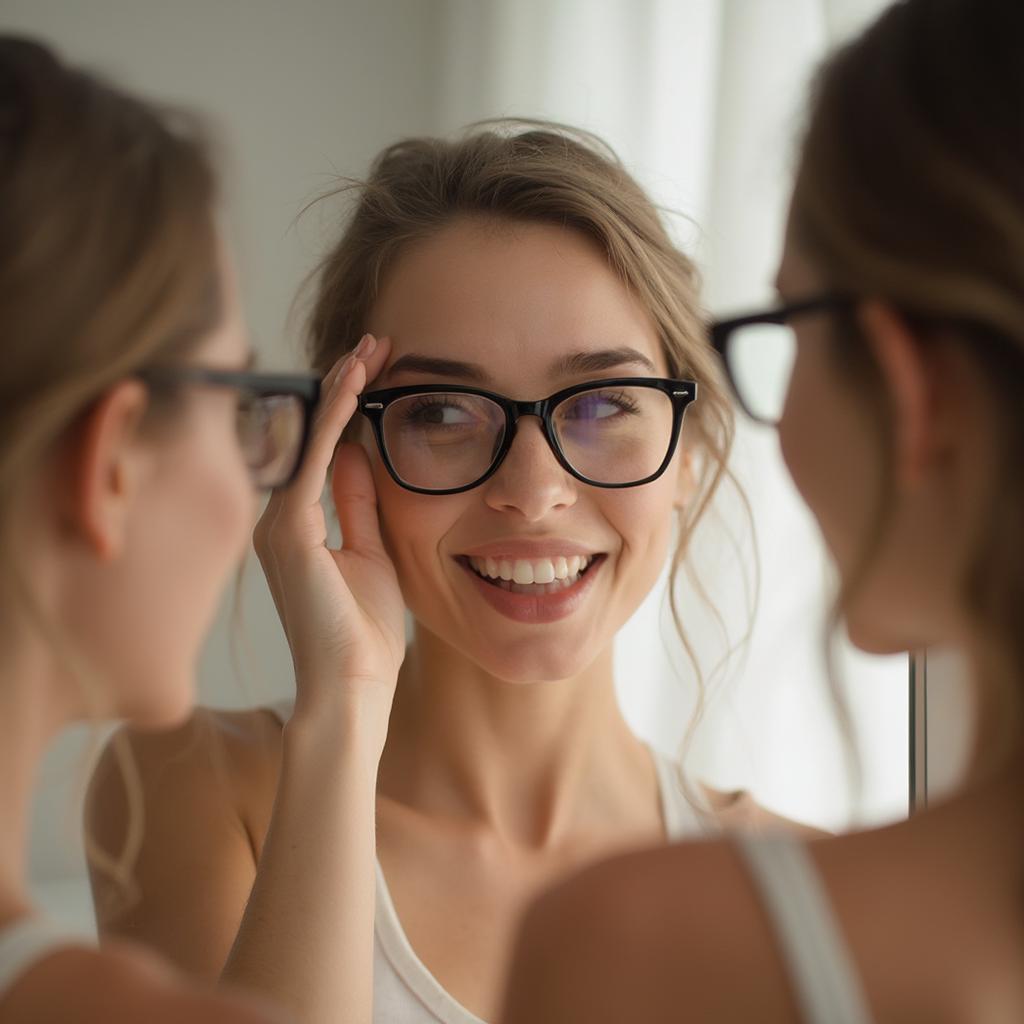 Choosing Eyeglasses for Oblong Face