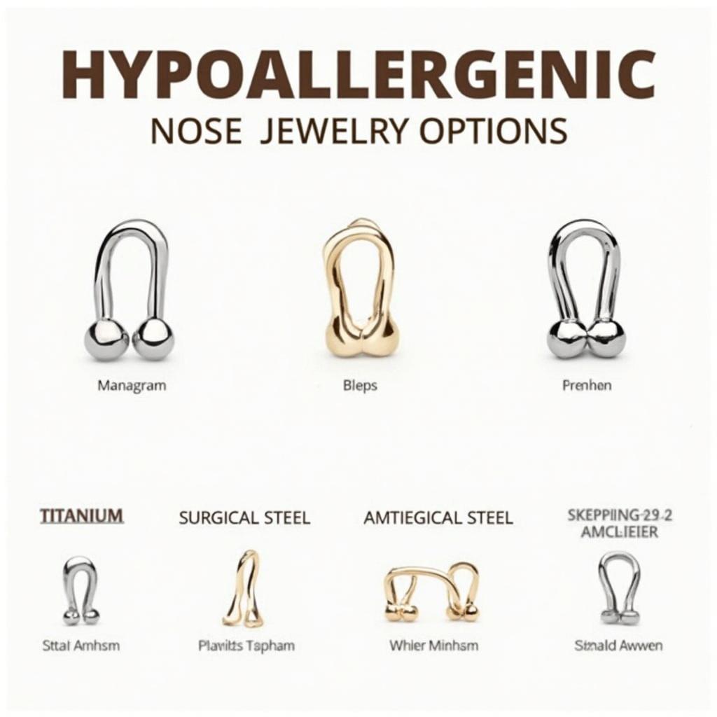 Selecting Hypoallergenic Nose Jewelry