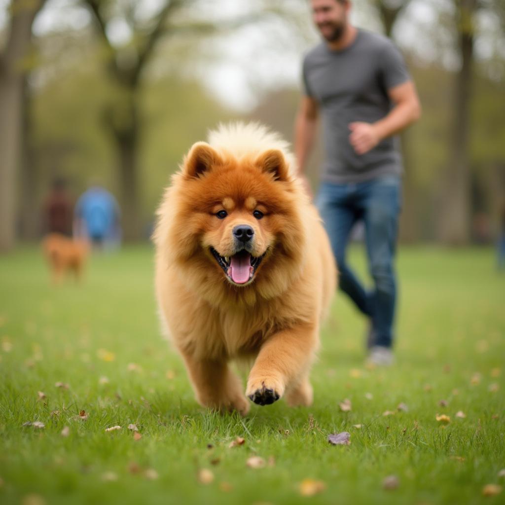 Chow Chow Exercise and Playtime