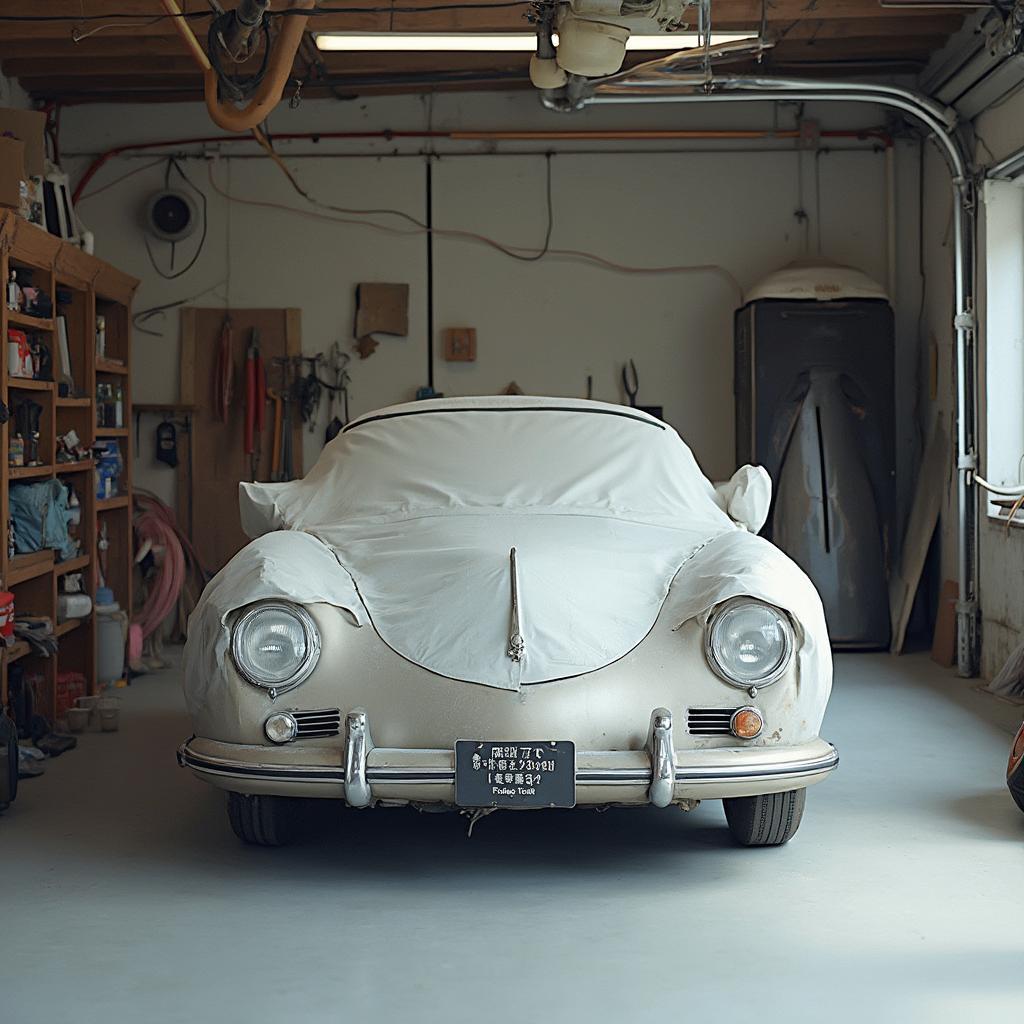 Classic Car Storage and Protection: Covering the car in a garage