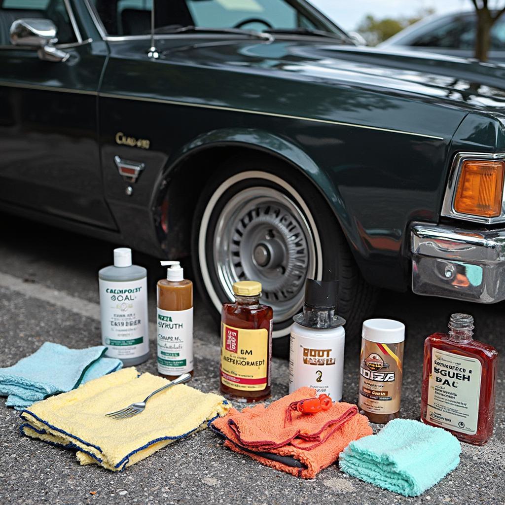 Classic Car Wash Preparation: Gathering the necessary tools and supplies