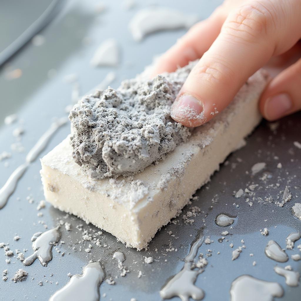 Inspecting the Clay Bar for Contaminants