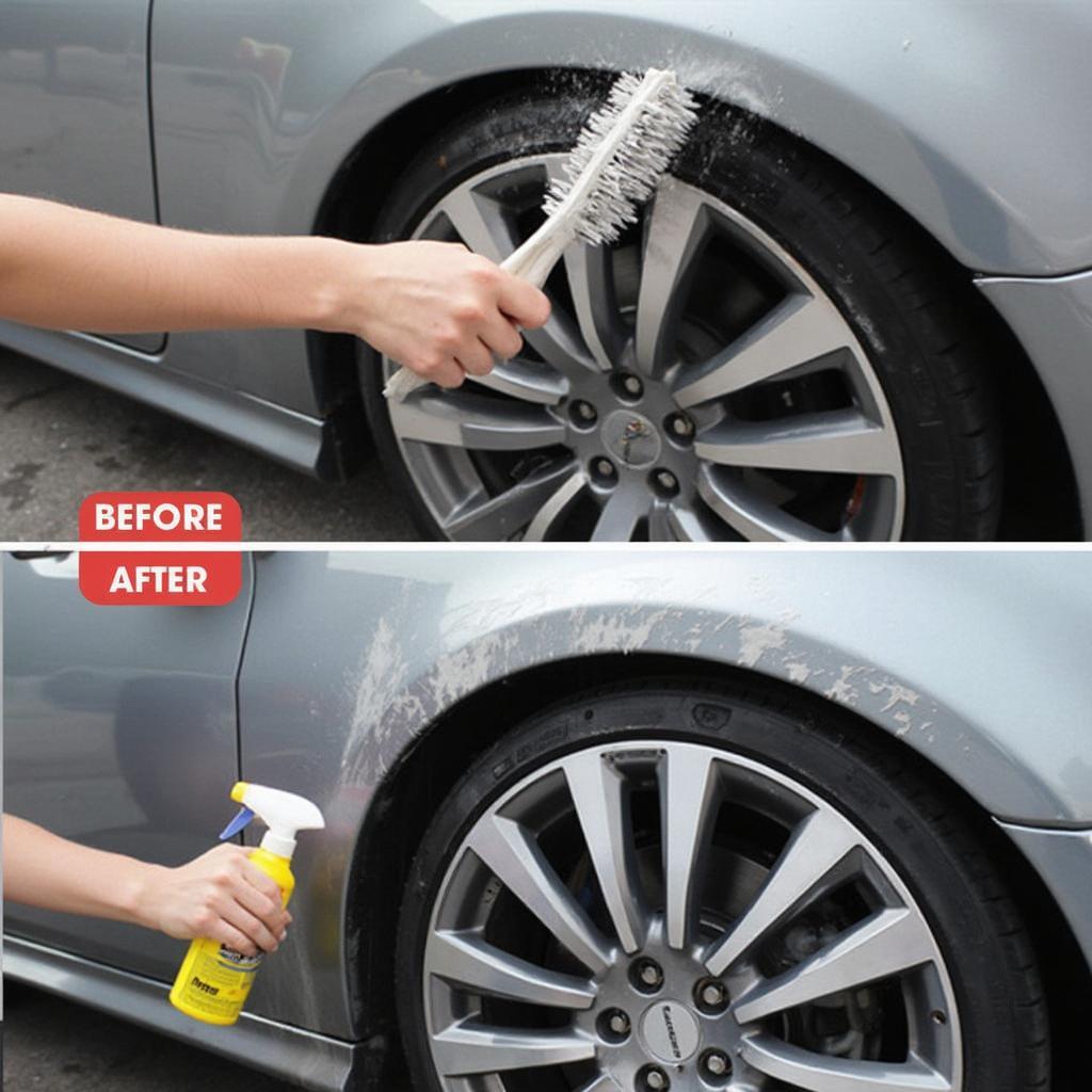 Cleaning Car Trim and Wheels