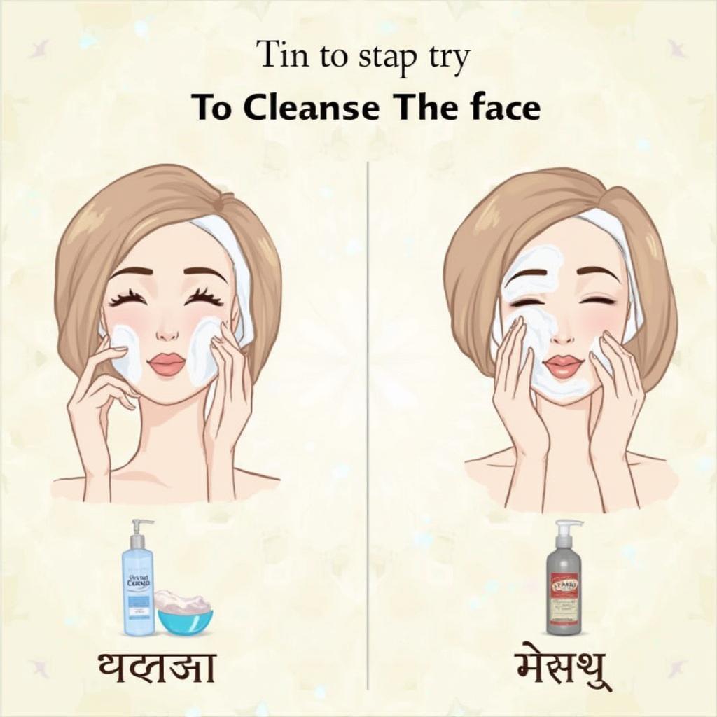 Cleansing and Moisturizing in Hindi