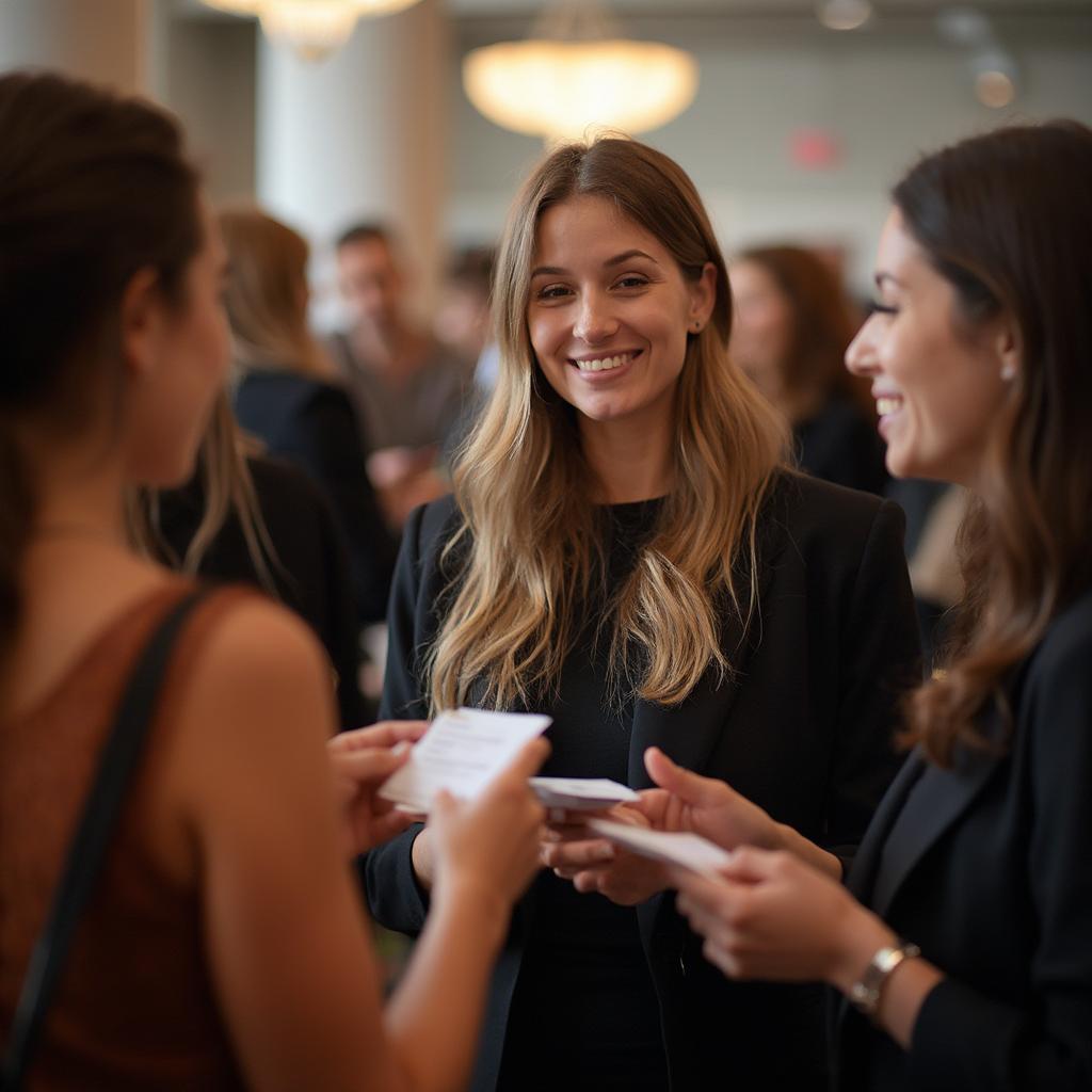 College Girls at Networking Event