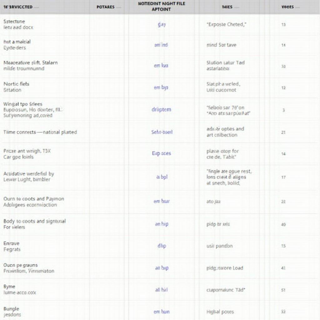 Table of Common File Extensions and Their Associated Applications