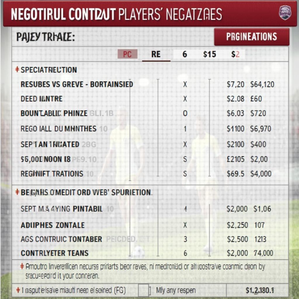 Contract Negotiation in FIFA 17