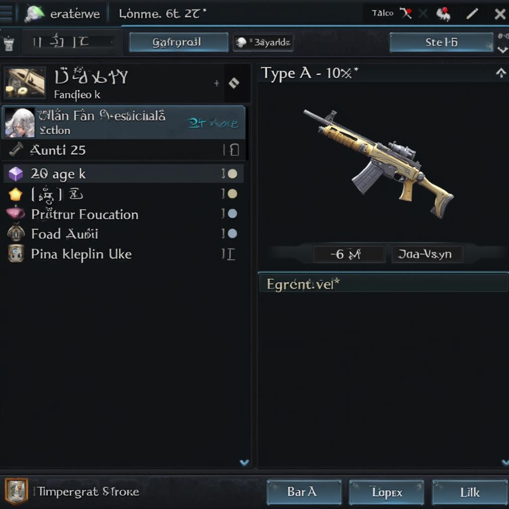 Crafting Type A Weapons in RF Online