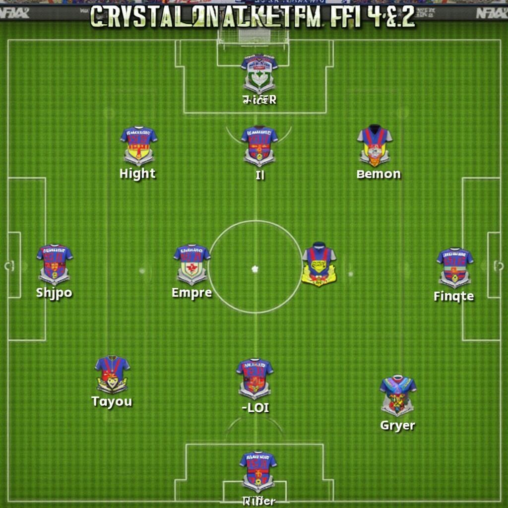 Crystal Palace 4-4-2 Formation in FIFA 16