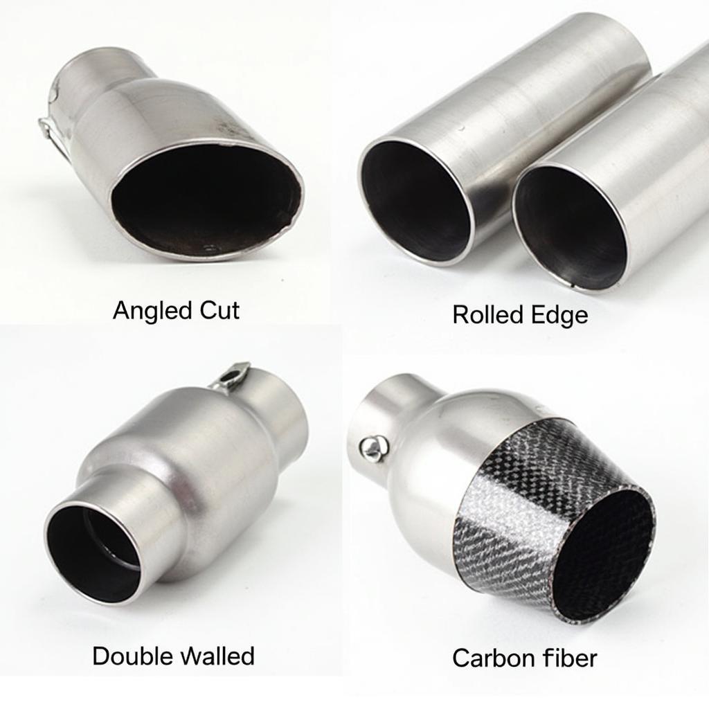 Variety of Custom Exhaust Tips for Cars