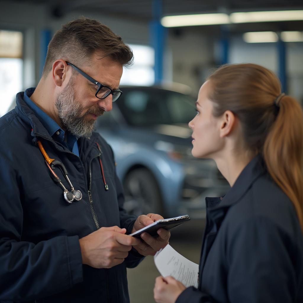 Customer Interaction in an Automotive Shop