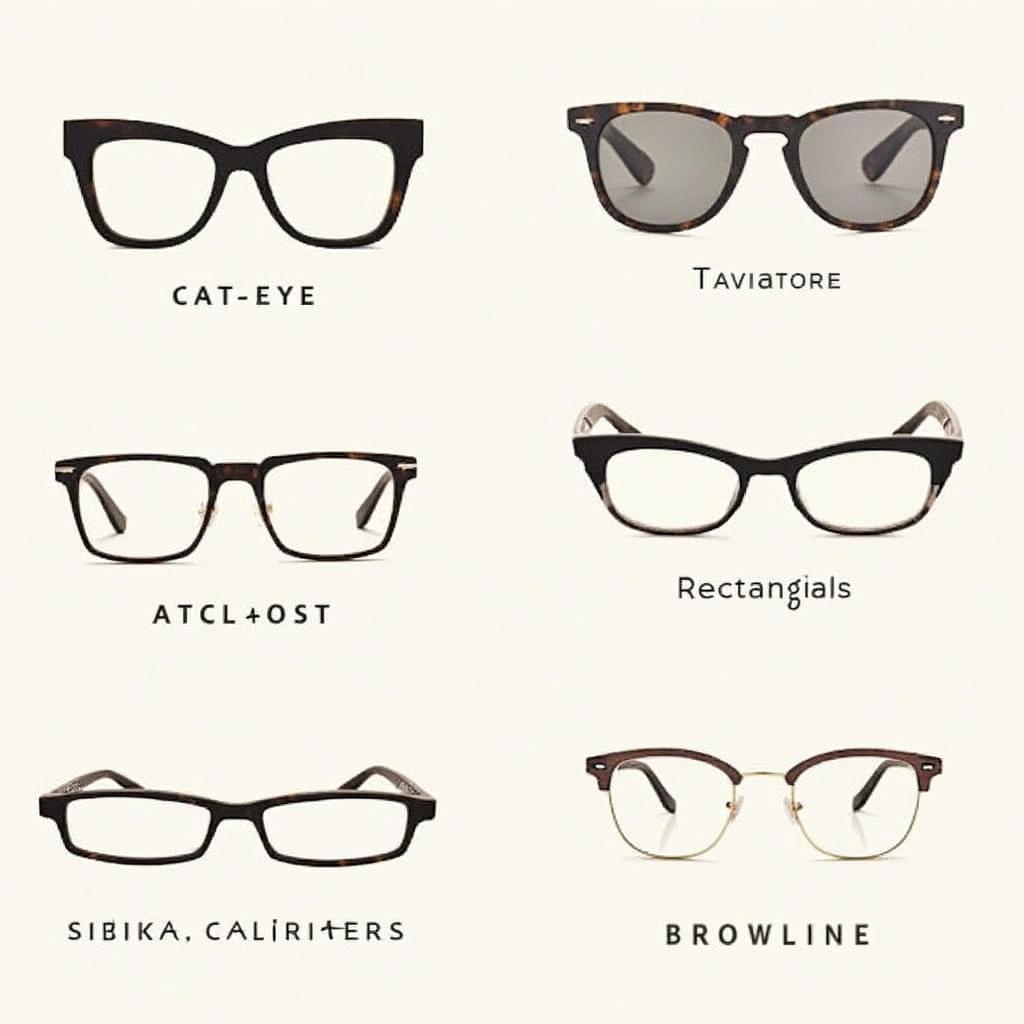 Different Eyeglass Frame Styles for Various Face Shapes