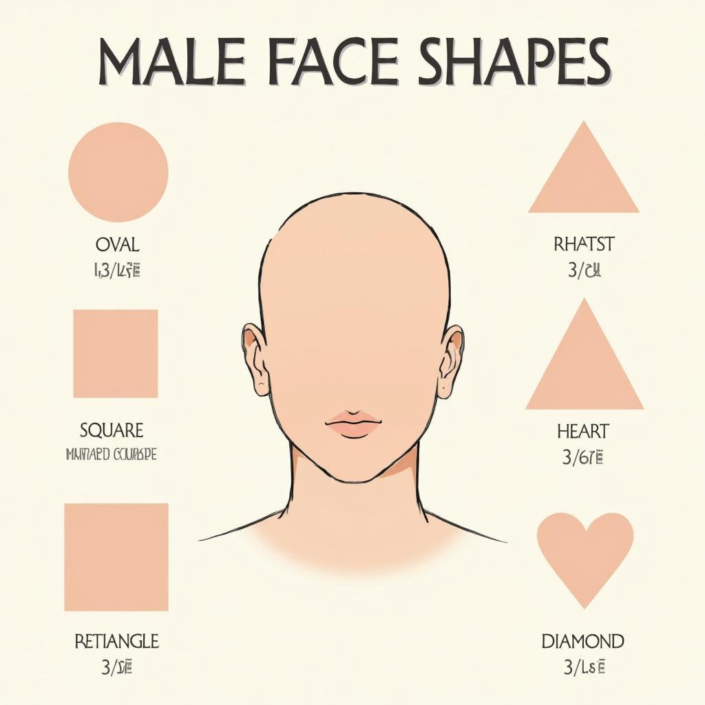 Different Male Face Shapes Chart