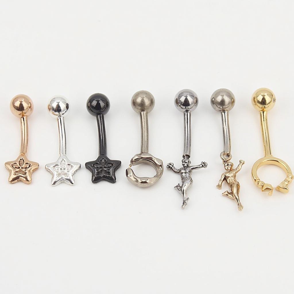 Various Navel Piercing Jewelry Options