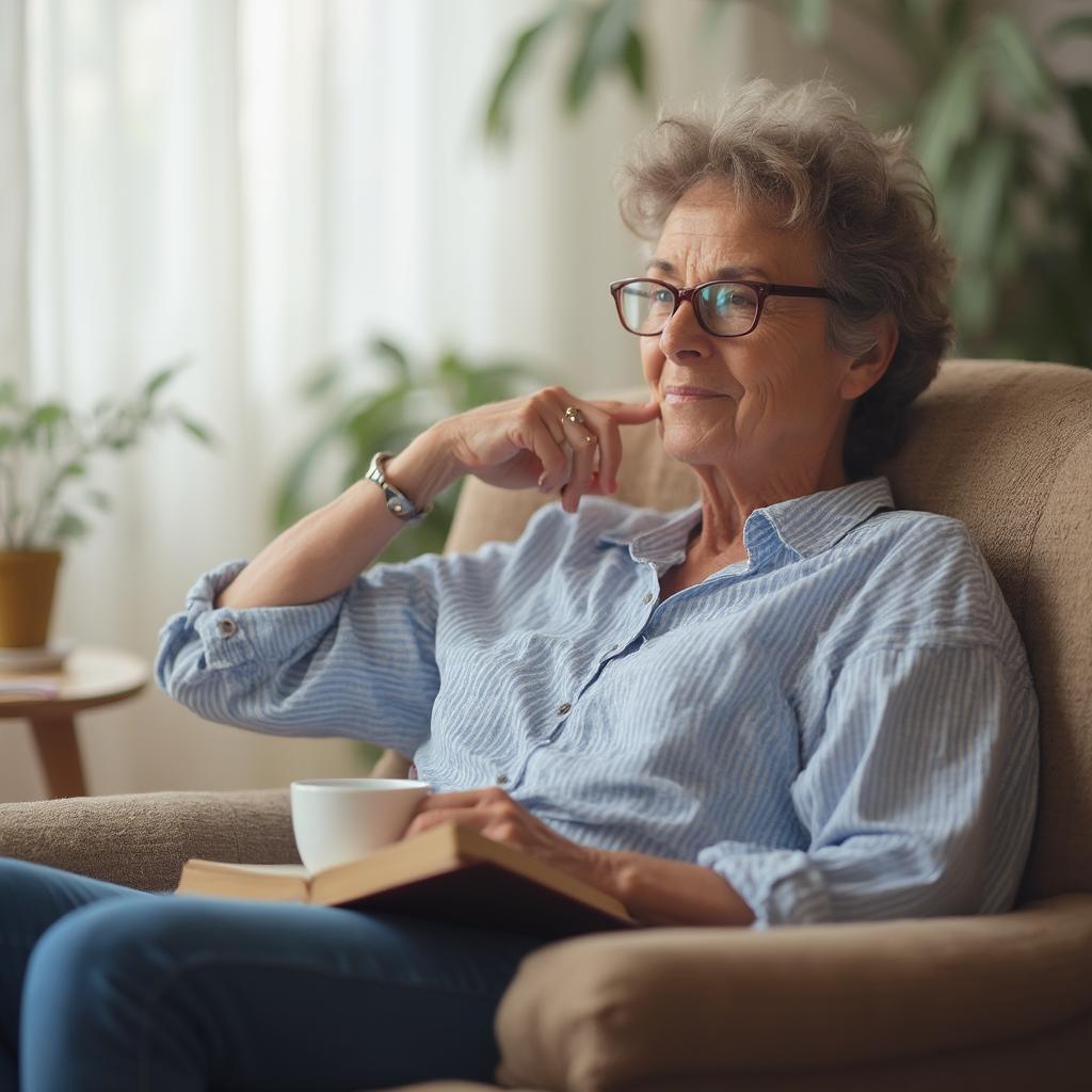 Direct Care Worker Taking a Break