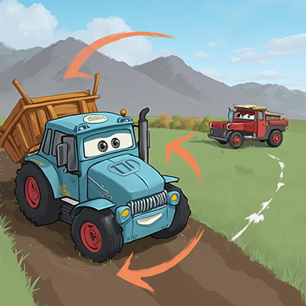 Strategy for Disney Cars Tractor Tipping: Angle and Speed