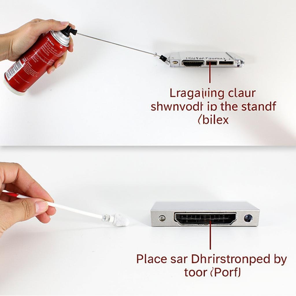 Cleaning a DisplayPort connector