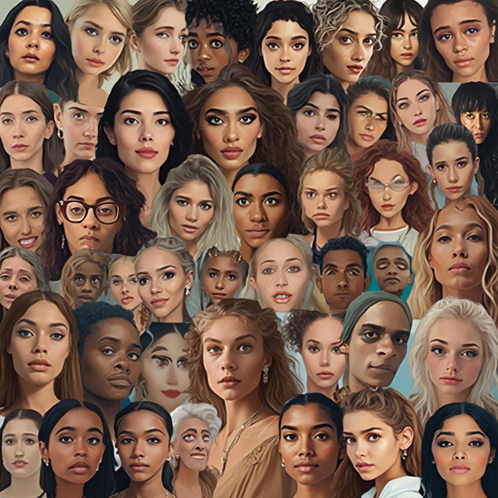 Diverse Facial Features Celebrating Individuality