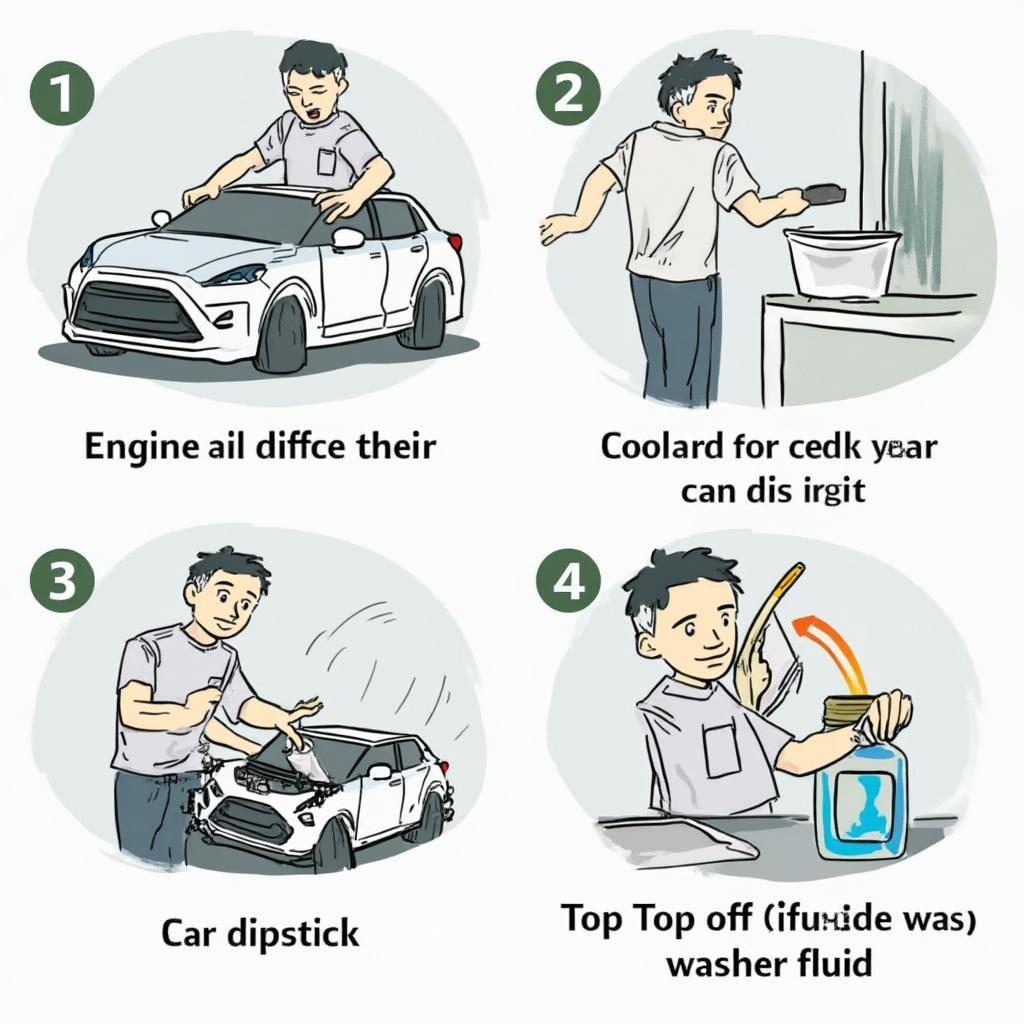 DIY Car Maintenance Checking Fluids