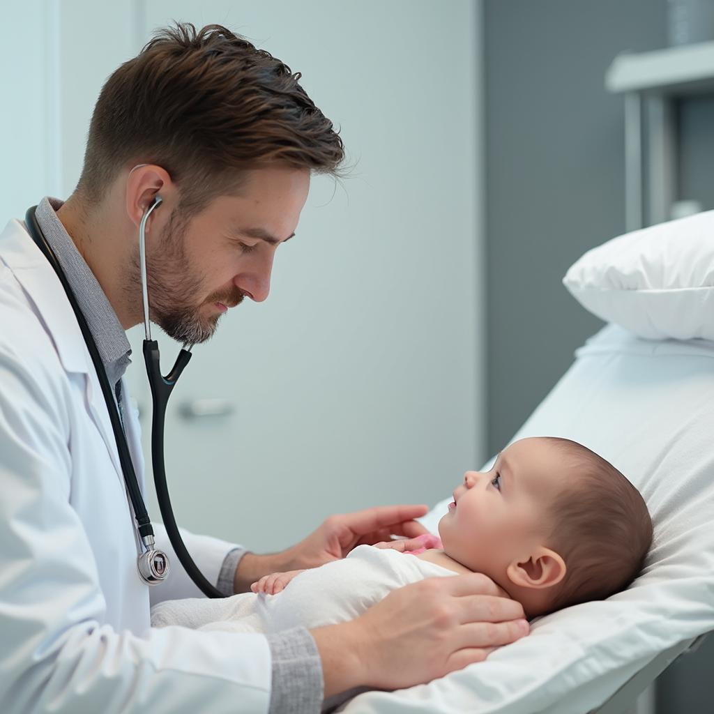 Doctor Examining Baby