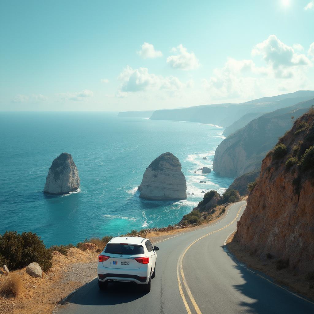 Driving along Portugal's scenic coastline roads