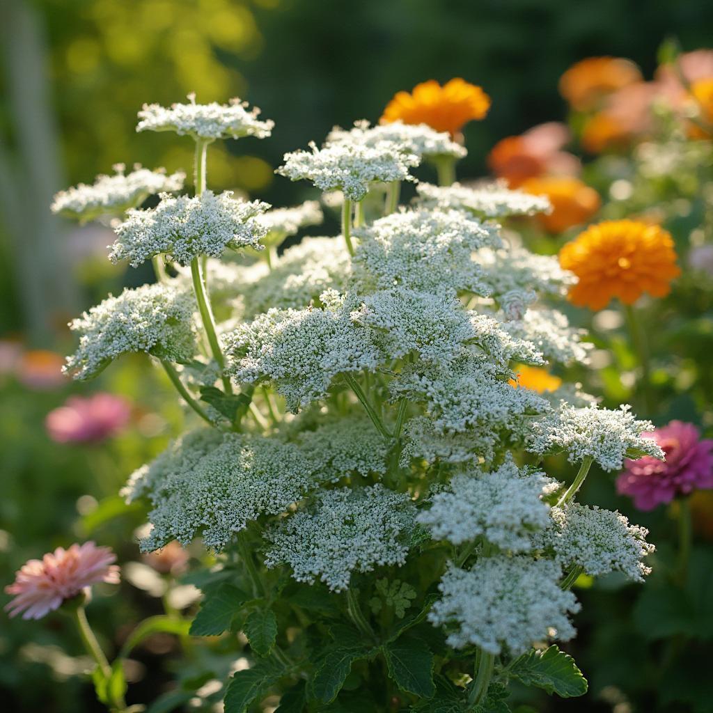 Dusty Miller Plant in Full Sun Garden