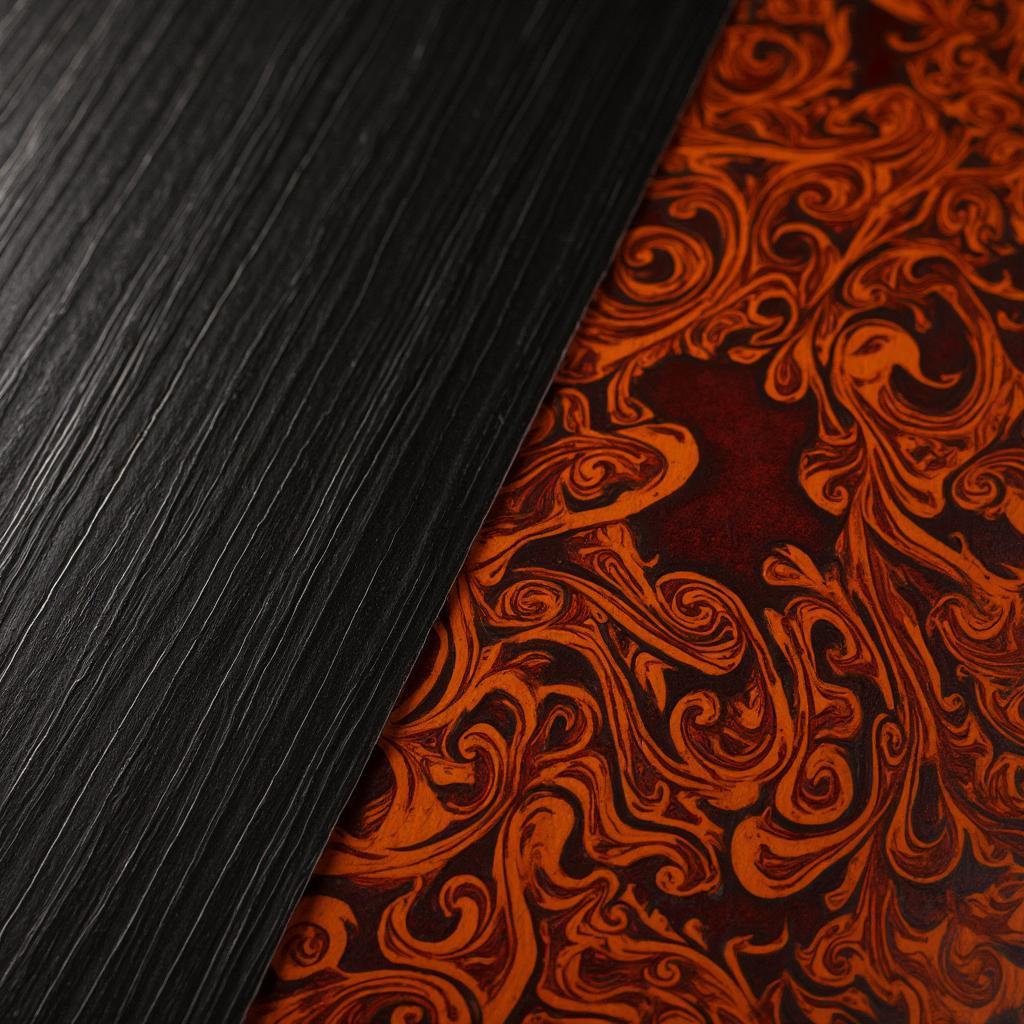 Ebony and Cocobolo Wood Grain Details