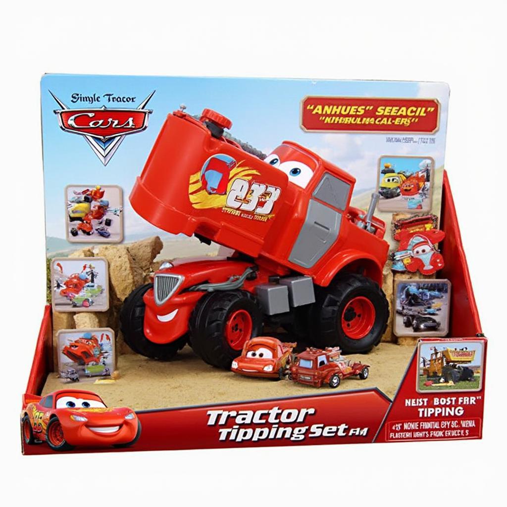 Electronic Cars tractor tipping set with lights and sounds