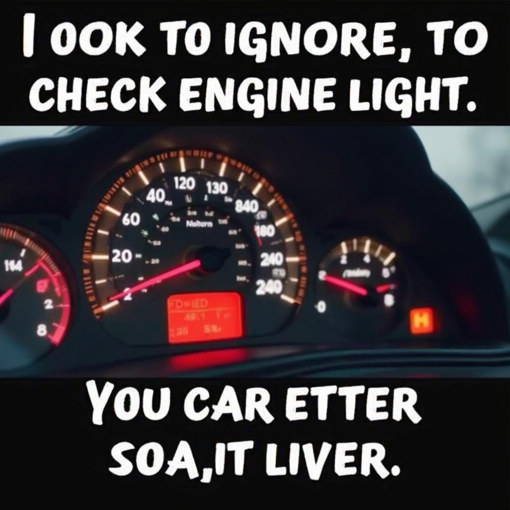 Ella Hughes Check Engine Light Meme