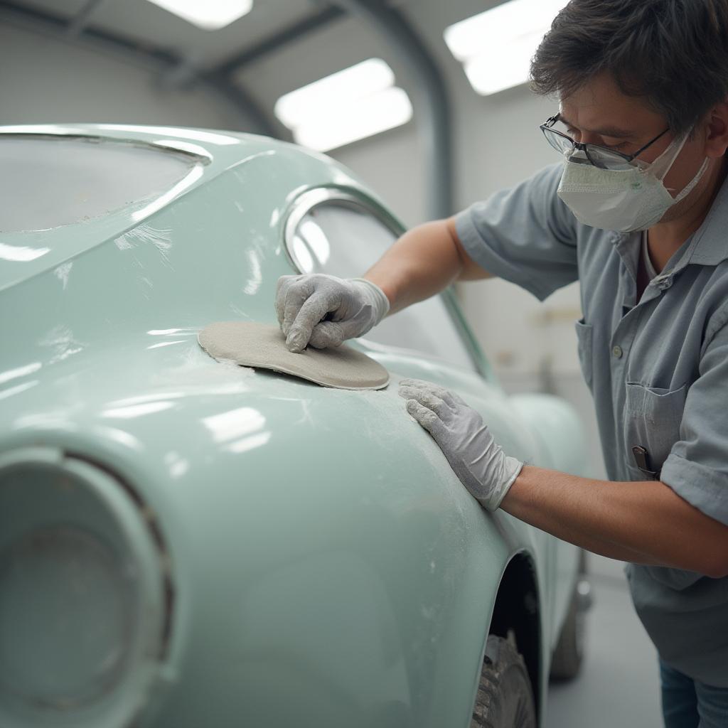 Preparing Car Surface for Enamel Paint